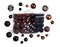 100 Shatterproof Christmas Ornament Balls - Christmas Ornaments For Christmas Tree Home Wedding Or Parties Decorative Ball (Sizes, 1.2" 1.6" & 2.4" ) (Black & Brown)